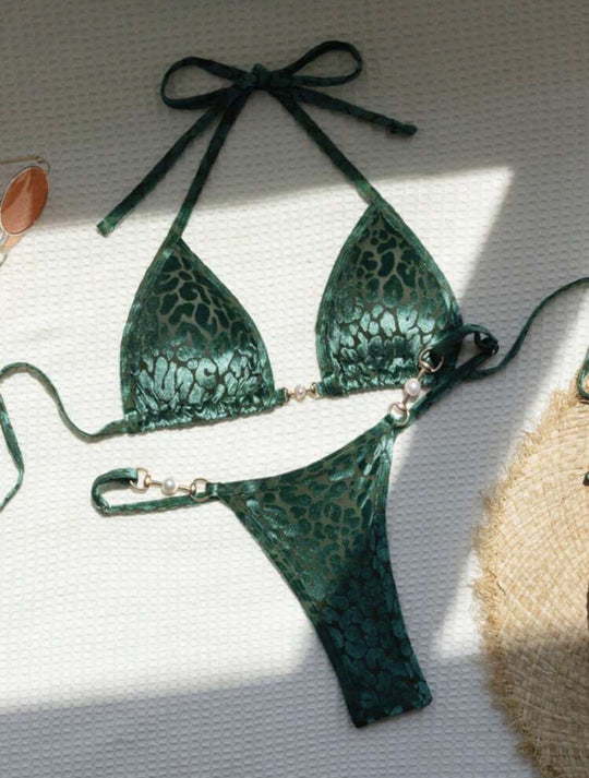 Damen Triangel-Bikini mit dekorativen Akzenten und raffiniertem Schnitt R&B