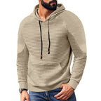 Herren nan Kapuzenpullover mit quadratischer Struktur, Raglanärmeln und Kängurutasche R&B
