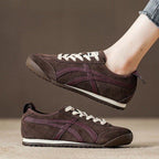 Damen Sportliche Sneaker aus hochwertigem Veloursleder mit sicherem Halt und bequemer Dämpfung R&B