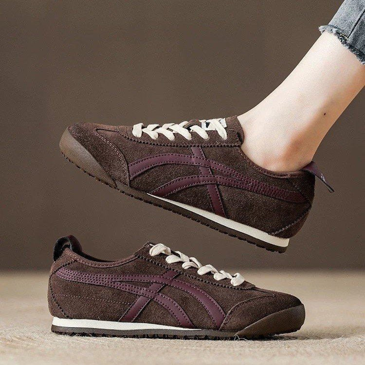 Damen Sportliche Sneaker aus hochwertigem Veloursleder mit sicherem Halt und bequemer Dämpfung R&B