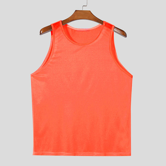 Herren nan atmungsaktives ärmelloses Funktionsshirt mit feuchtigkeitsableitender Mikrofaser R&B