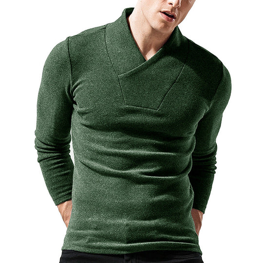 R&B | Slim Passform Wolle Asymmetrischer Kragen Minimalistisches Design
