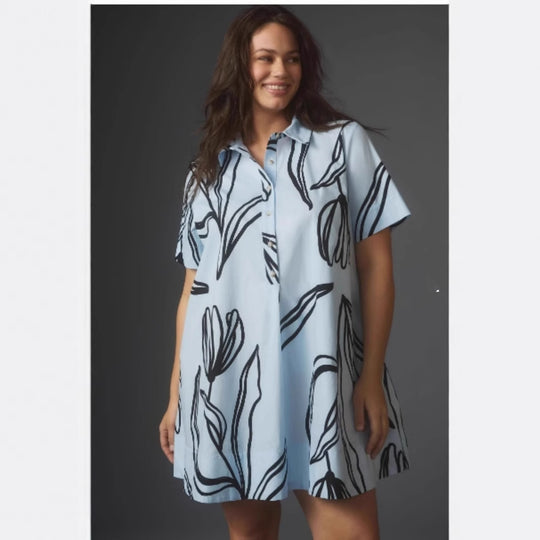 Damen Blusenkleid im entspannenden A-Linien-Schnitt R&B