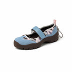 Damen Sportliche Ballerinas mit verstellbarem Riemen und rutschfester Sohle R&B