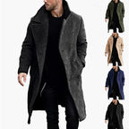 Herren eleganter Mantel mit breitem Kragen R&B