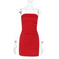 Damen figurbetontes Strandkleid mit schmalem Ausschnitt R&B