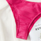 Damen Bikinislip mit modernem Rippendesign R&B