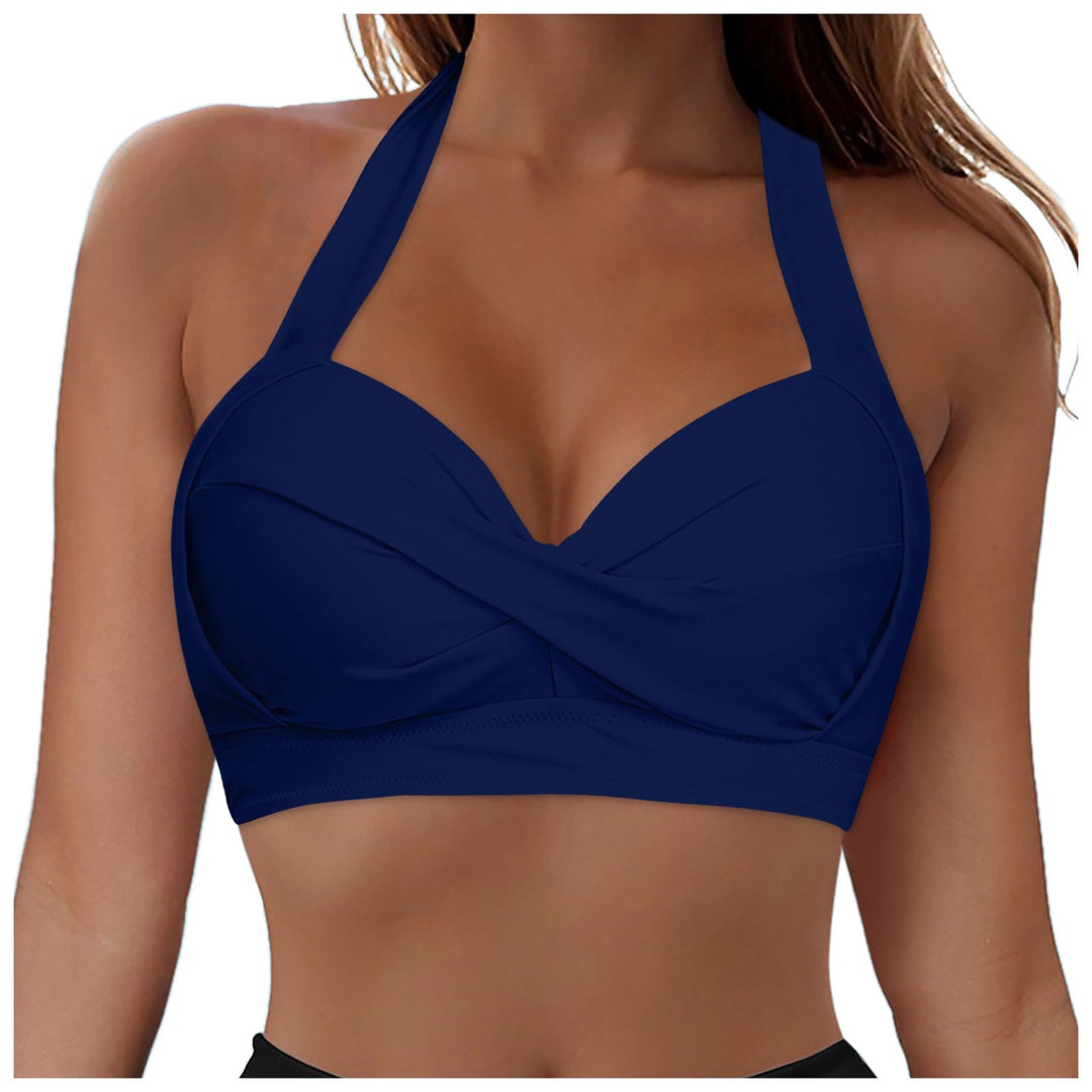 Damen Modisches Bikinioberteil mit Wickeldesign R&B