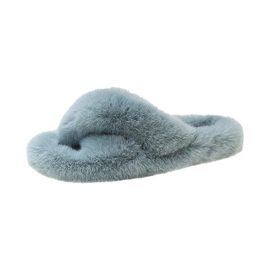 Damen Flauschige Hausschuhe mit kuscheligem Innenfutter R&B
