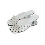 Damen offene Mules mit modischem Punkte-Design und dekorativem Schleifenakzent R&B
