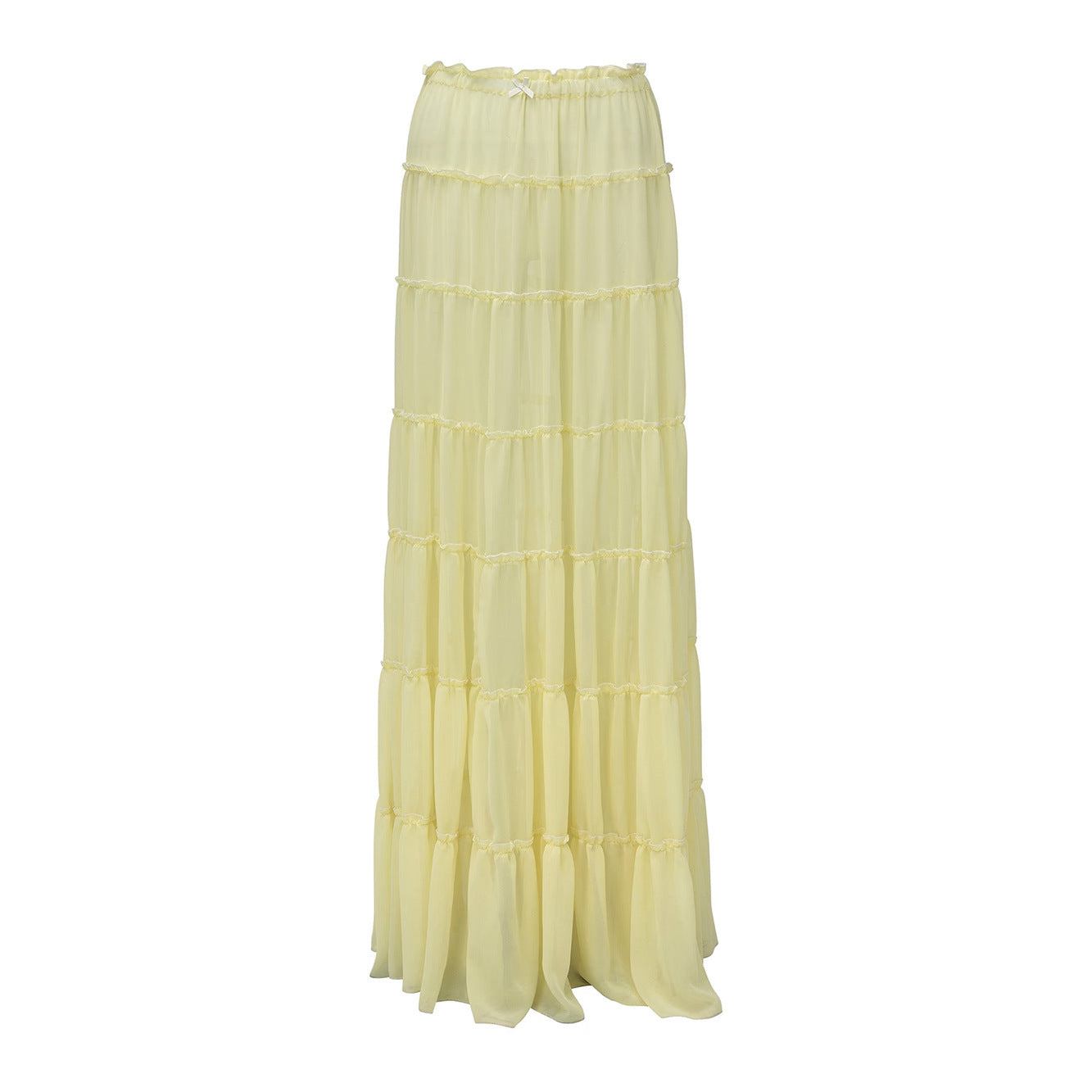 Damen luftiges Strandkleid mit Rüschen R&B