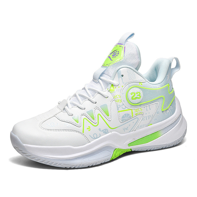 Damen Sportliche High-Top Basketball-Sneaker mit atmungsaktiver Mesh-Oberfläche und dämpfendem Fußbett