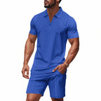 Herren elegantes Freizeit-Set mit zeitgenössischem Design und atmungsaktiver Baumwolle R&B