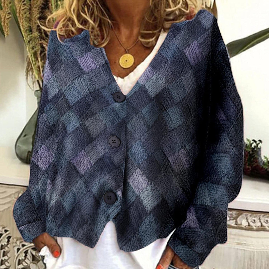 R&B | Stilvolle Jacke mit V-Ausschnitt und Knöpfen