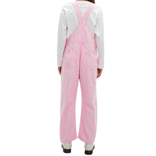Damen nan weite Latzhose mit verstellbaren Trägern, großer Latztasche und seitlichen Druckknöpfen R&B