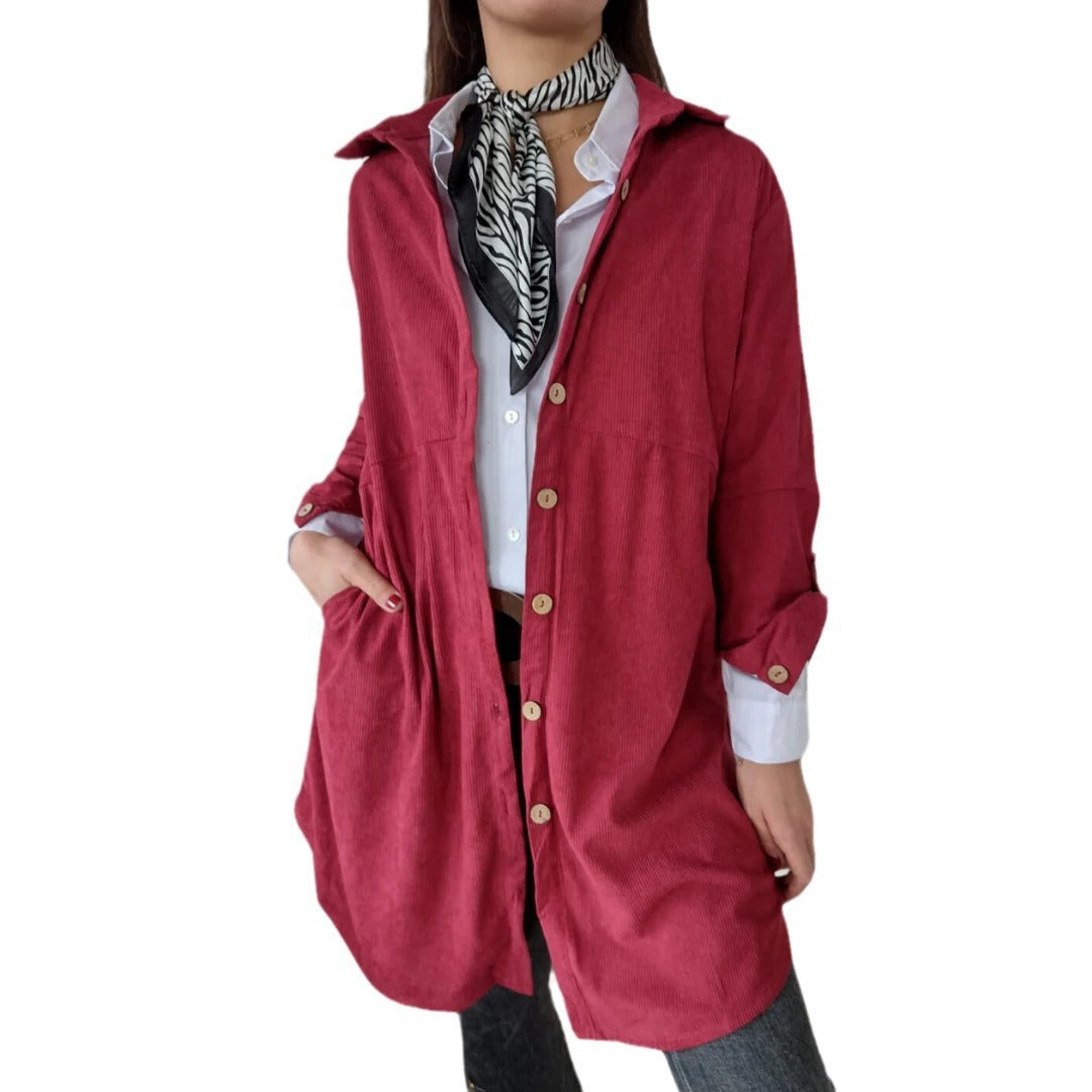 Damen Oversized Hemdkleid mit klassischem Karomuster R&B