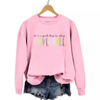 Damen lässiger Sweatshirt mit buntem Picklall-Druck