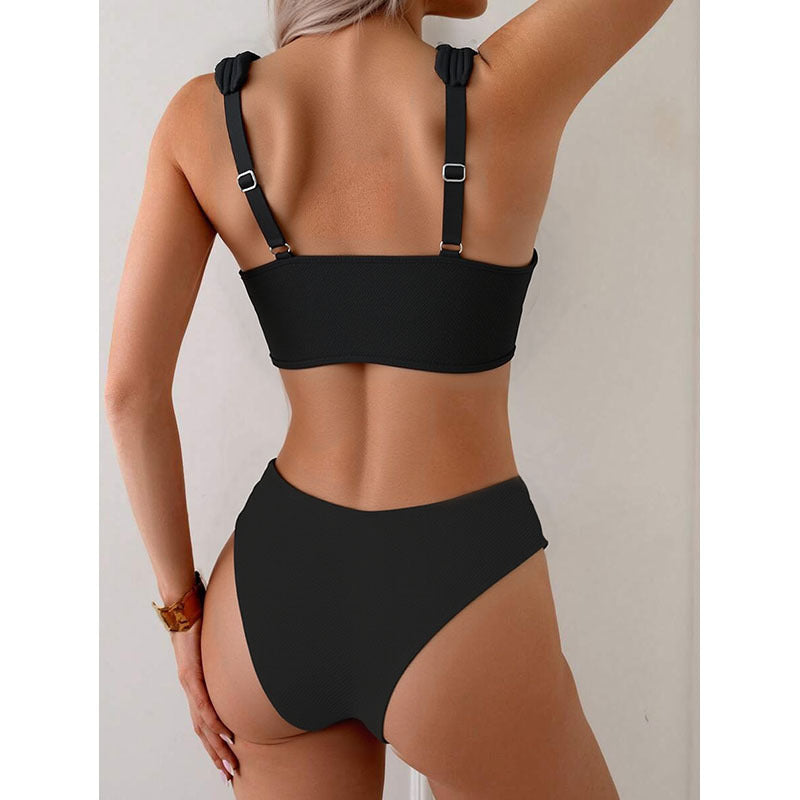 Damen Sportlicher Bikini mit breiten Trägern R&B