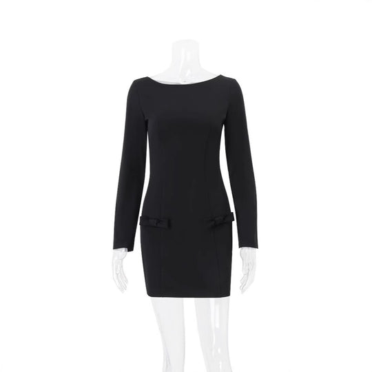 Damen Mini-Kleid mit geschmackvollen Taschen und eleganter Silhouette R&B