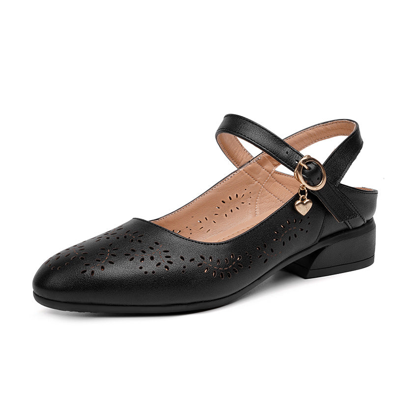 Damen Ballerinas mit modischem Lochdesign und bequemer Sohle R&B