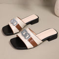 Damen Mules im R&Brnen Design mit modischem Schnallenakzent R&B