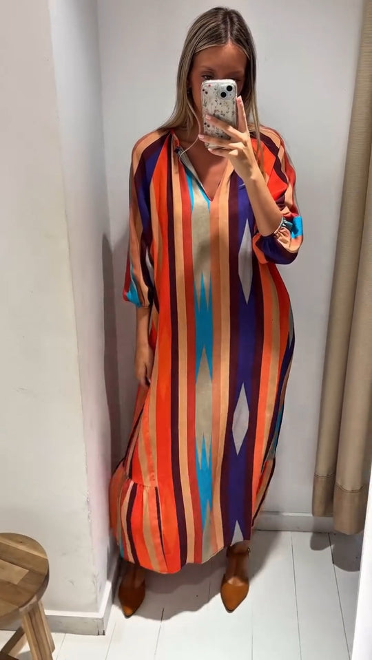 Damen Langarmkleid R&B