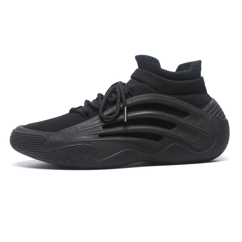 Damen Sportliche High-Performance Sneakers mit elastischem Strickoberteil und rutschfester Sohle R&B