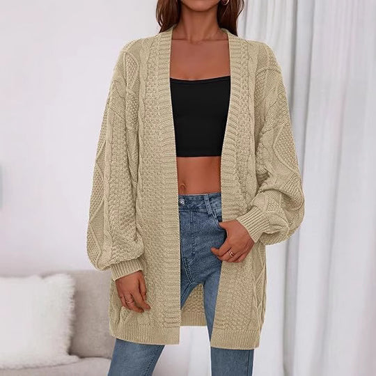 Damen Großer, gestrickter Cardigan R&B