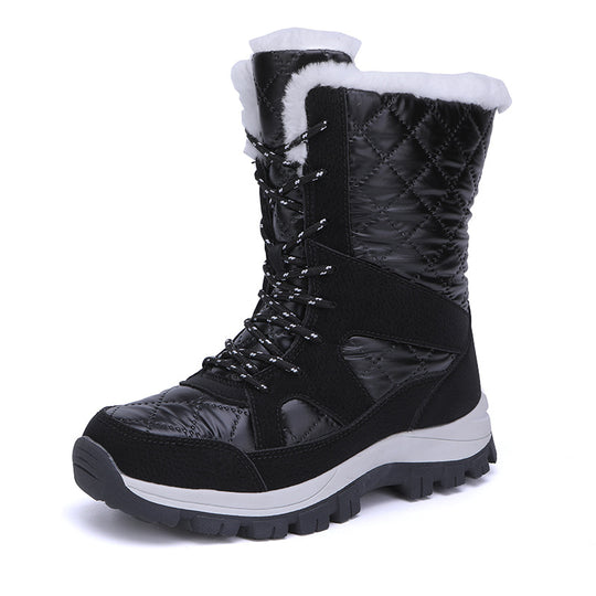 Damen Thermisch isolierte Winterstiefel mit rutschfester Profilsohle und kuscheligem Innenfutter R&B