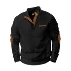 Herren Strickpullover mit modernem Kragen und strukturierter Oberfläche R&B