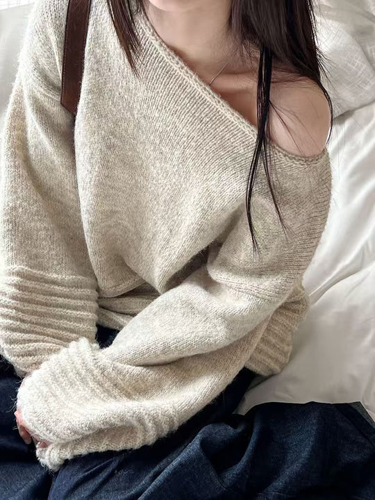 Damen Oversized Strickpullover R&B