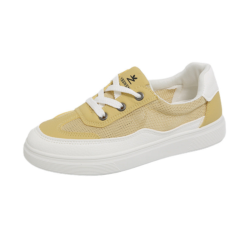 Damen bequeme Sneakers mit atmungsaktiver Netzoberfläche und sportlicher Sohle R&B