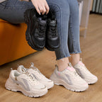 Damen Sportliche Sneakers mit atmungsaktivem Mesh-Obermaterial und rutschfester Sohle