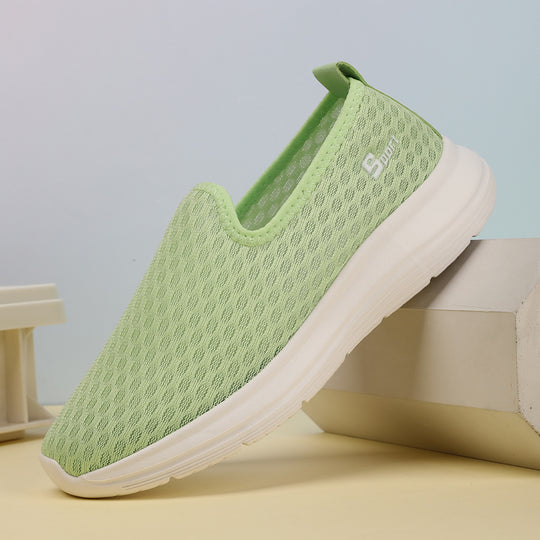 Damen Atmungsaktive Slip-On Laufsohlen Sneakers R&B