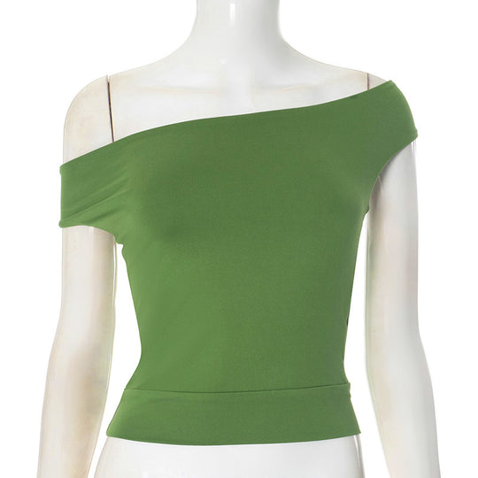 Damen trendiges Neckholder-Top mit elegantem V-Ausschnitt und figurschmeichelndem Schnitt R&B