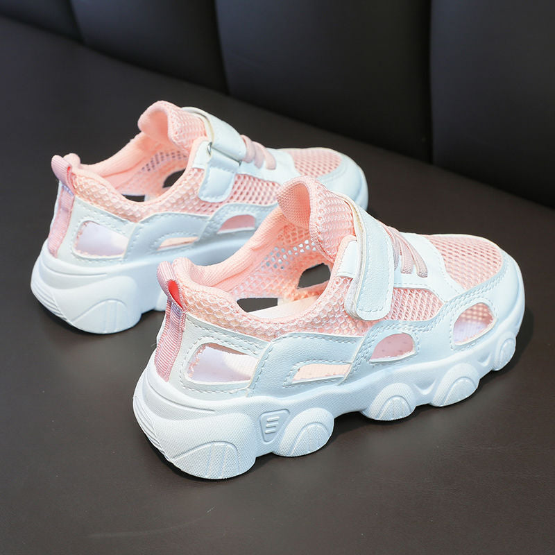 Damen Atmungsaktive Freizeitsneaker mit verstellbarem Klettverschluss und rutschfester Sohle