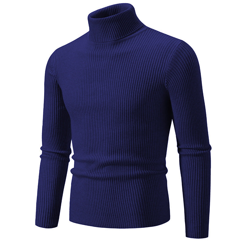 Herren Rollkragenpullover aus hochwertiger Rippenstrickqualität R&B