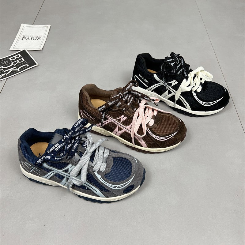 Damen sportliche Lauf-Sneaker mit dämpfender Sohlenkonstruktion und atmungsaktiver Mesh-Oberfläche R&B