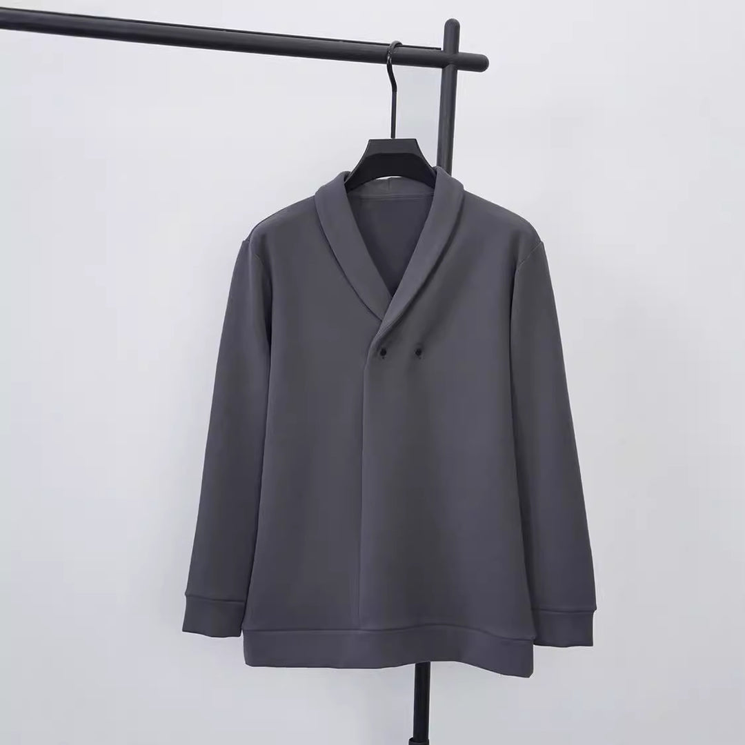 Herren Freizeitjacke mit modernem Schalkragen und praktischen Knöpfen R&B
