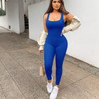 Damen Fashion-Leggings-Overall mit modischem Ripp-Design R&B