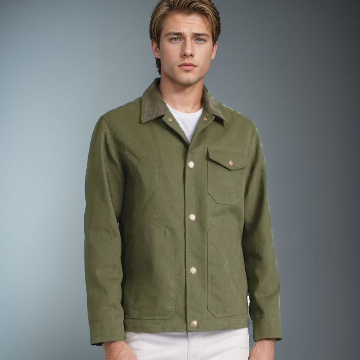 Herren zeitlose Jacke mit strukturiertem Design R&B