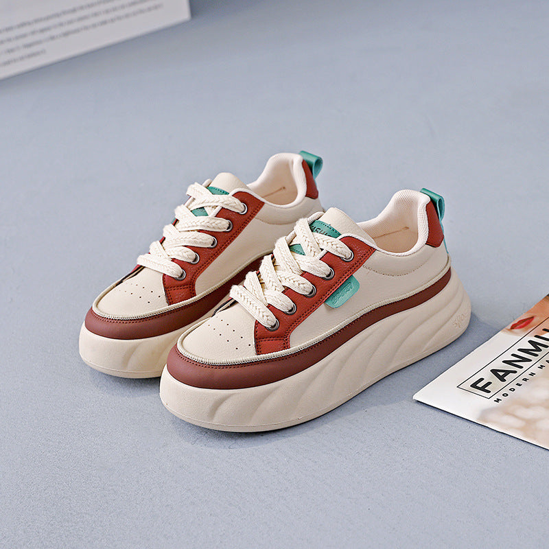 Damen Stilvolle Chunky Sneakers mit atmungsaktiver Sohle und bequemer Dämpfung R&B