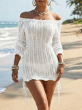 Damen stylischer Strickstrandkleid R&B