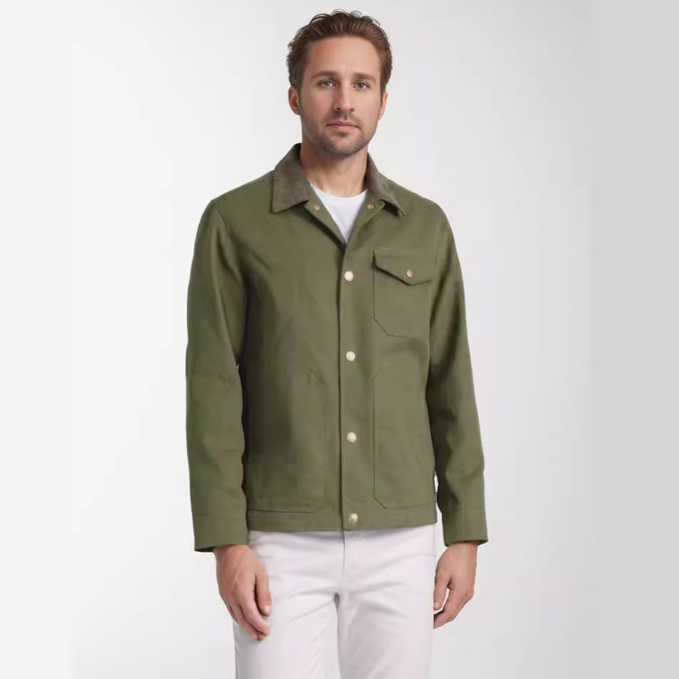 Herren zeitlose Jacke mit strukturiertem Design R&B