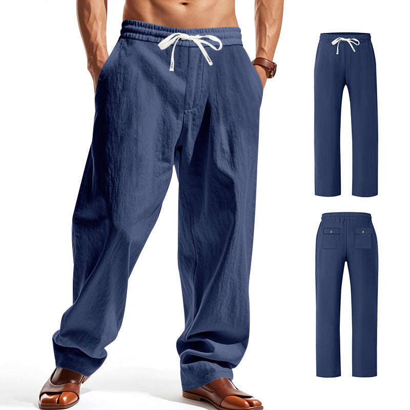 Herren Bequeme Strandhose mit elastischem Bund und praktischen Taschen R&B