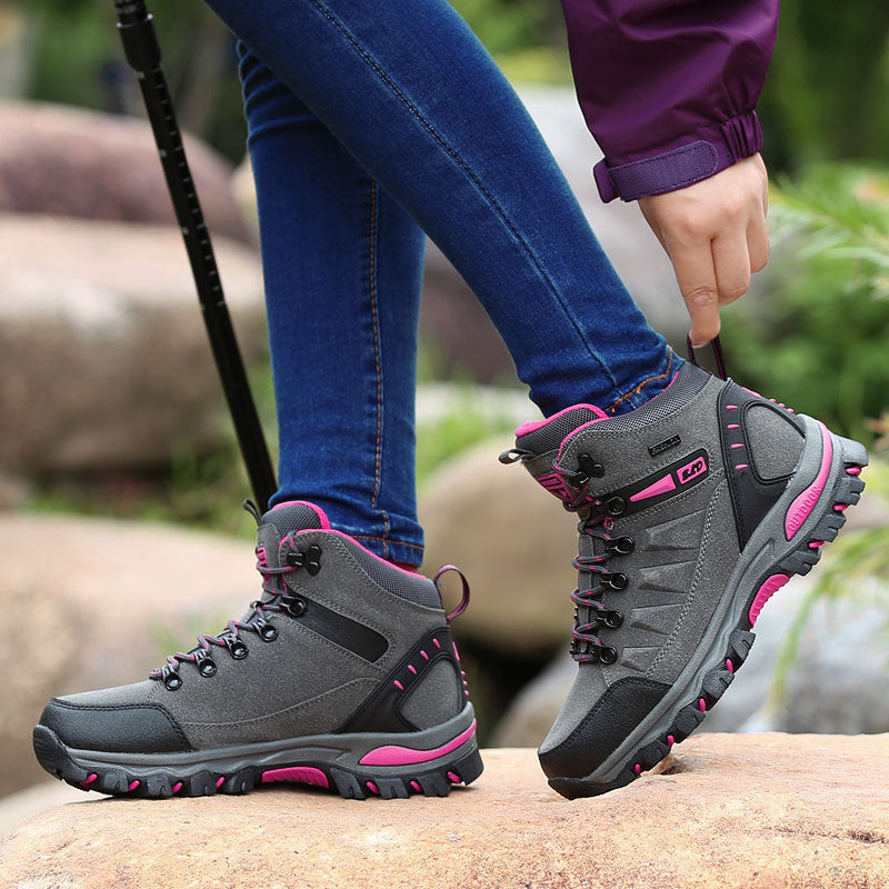 Damen Hochwertige Wanderschuhe mit wasserdichtem Obermaterial und rutschfester Sohle R&B