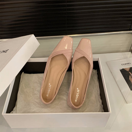Damen elegante Stiefeletten mit modischem Glanz und komfortablem Fußbett R&B
