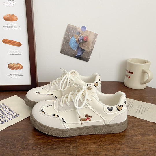Damen Sneakers mit verspieltem Tiermotiv und atmungsaktiver Oberflächenstruktur R&B