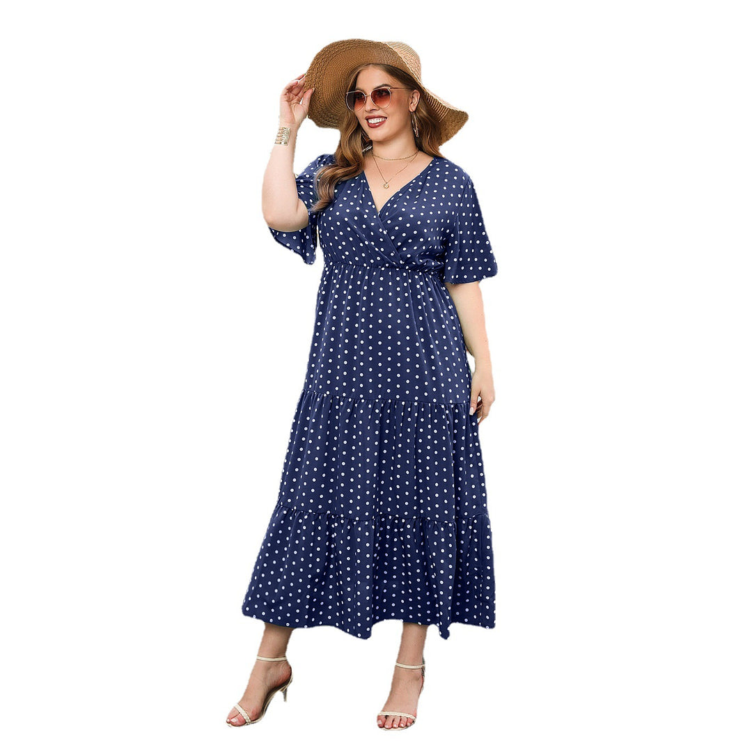 Damen Maxikleid mit trendigem Wickeldesign und feminine Rüschendetails R&B