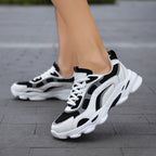 Damen sportive Komfort-Sneaker mit atmungsaktivem Obermaterial und dämpfender Sohle R&B